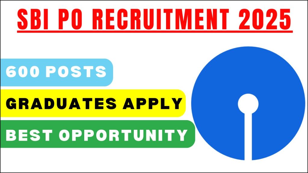 SBI PO Recruitment 2025, Apply for 600 Vacancies, Check Application Process