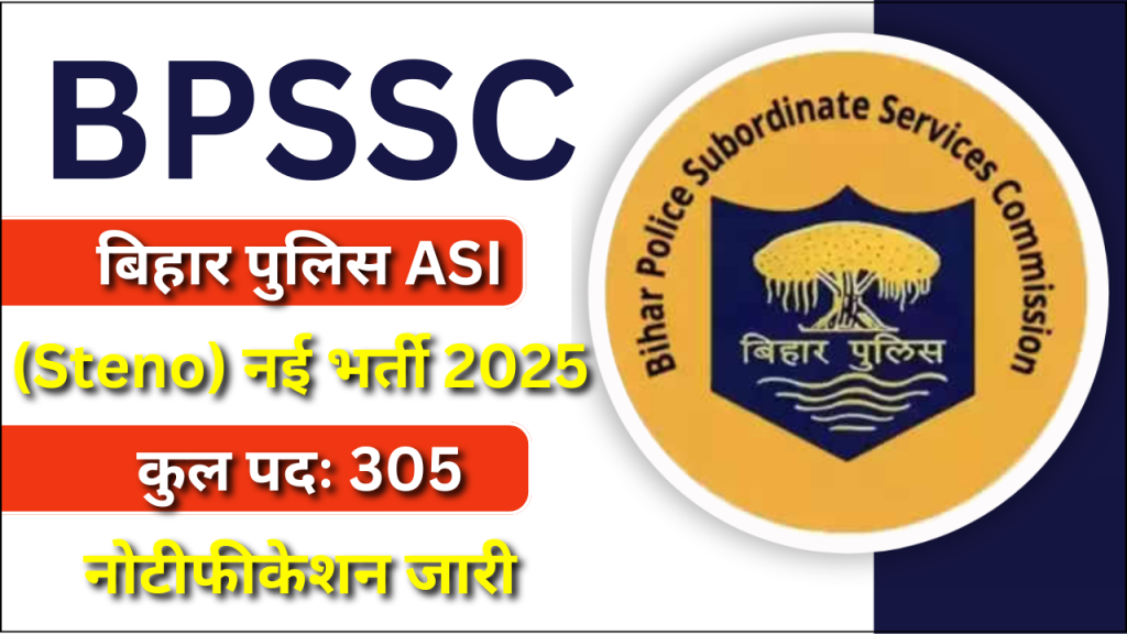 BPSSC Bihar Police ASI Recruitment 2025, Detailed Overview and Application Process