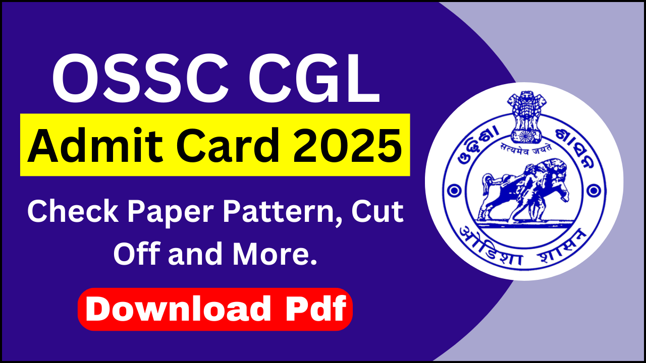 OSSC CHSL Admit Card 2025